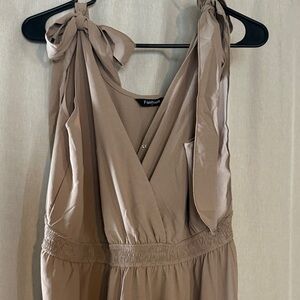 Amazon Backless Tan Women's Dress